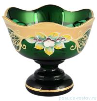Конфетница 13 см н/н &quot;Лепка зеленая /волна /И-В&quot; / 095949