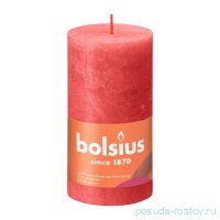 Свеча Рустик 13 х 6,8 см &quot;Shine /Цветущий розовый /Bolsius&quot; (время горения 60 ч) / 278276