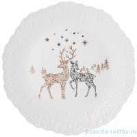 Тарелка 21 см &quot;Ажур /Олени&quot; (4шт.) / 268837