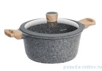 Кастрюля 24 см с крышкой антипригарное покрытие 4,3 л &quot;MINERALICA&quot; / 164254