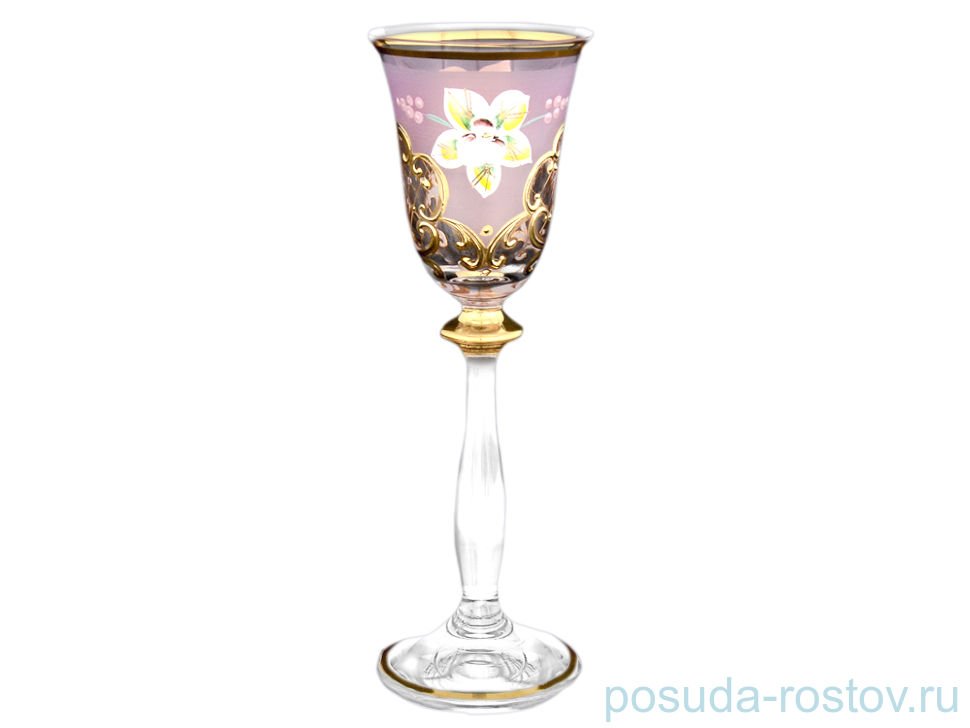 Рюмки 60 мл 6 шт "Анжела /Лепка розовая" U-R / 059874