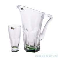 Набор для воды 7 предметов (кувшин 1,7 л + 6 стаканов по 480 мл) &quot;Аполло /Зелёное дно&quot;  / 095114