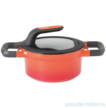 Кастрюля 16 см с крышкой 1,5 л &quot;Gem red&quot; / 162370