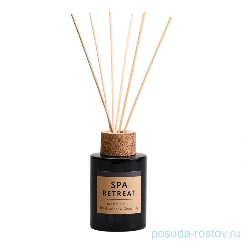 Диффузор ароматический spa retreat black amber&ginger lily 100 мл / 367096