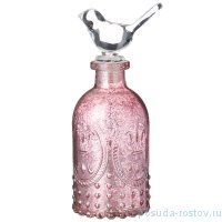 Декоративное изделие 6,5 х 6,5 х 17,5 см &quot;Анкара /Птичка&quot; розовое / 272884
