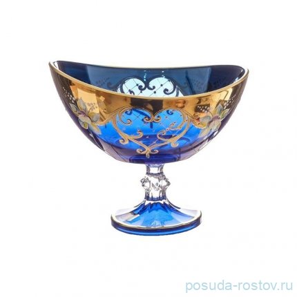 Конфетница 21 см н/н &quot;Лепка голубая&quot; AS Crystal / 346096