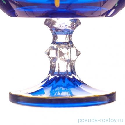 Конфетница 21 см н/н &quot;Лепка голубая&quot; AS Crystal / 346096
