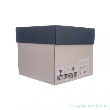 Конфетница 21 см н/н &quot;Лепка голубая&quot; AS Crystal / 346096