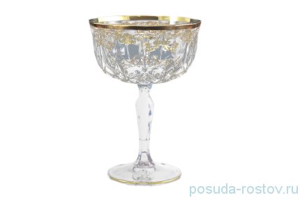 Креманки 170 мл 6 шт &quot;Timon /Опера золото&quot; синяя ножка / 109343