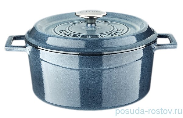 Кастрюля 28 см с крышкой "Lava /Majolica Grey" / 221010