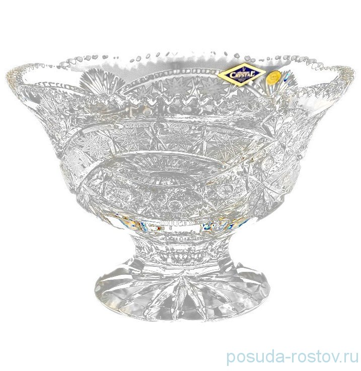 Ваза для конфет 20,5 см н/н "Хрусталь резной" / 098989