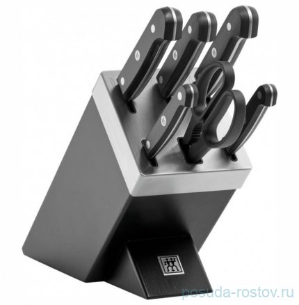 Набор кухонных ножей 7 предметов в подставке с заточкой &quot;Gourmet /ZWILLING&quot; / 313434