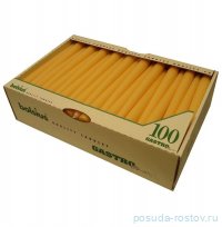 Свечи конические 24 х 2,3 см 100 шт &quot;Желтые /Bolsius&quot; / 317851