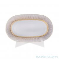 Блюдо 24 см овальное &quot;Констанц /Rio white gold&quot; / 098781