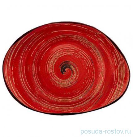 Блюдо 33 х 24,5 см Камень красное &quot;Spiral&quot; / 327588