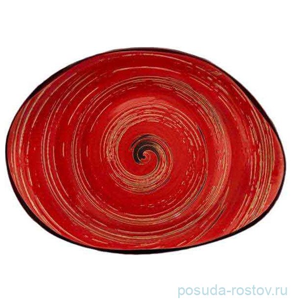 Блюдо 33 х 24,5 см Камень красное "Spiral" / 327588