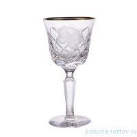 Бокалы для белого вина 190 мл 6 шт &quot;Роза /Золотой кант&quot; / 159625