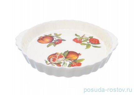 Блюдо для запекания 32 см круглое &quot;Artigianato ceramico /Гранат&quot; / 232989