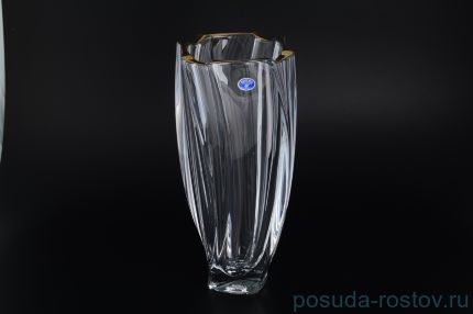 Ваза для цветов 30 см &quot;Нептун /Золотой кант&quot; / 096276