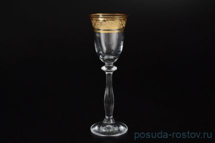Рюмки 60 мл 6 шт &quot;Анжела /Цветочный узор на золоте&quot; / 038693