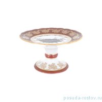 Ваза для конфет 17 см н/н &quot;Корона /Охота красная&quot; / 062097