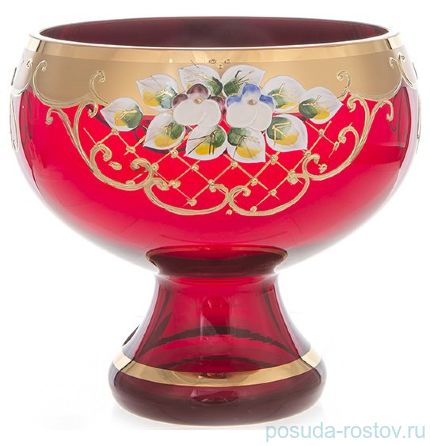 Ваза для конфет 15 см н/н &quot;Лепка красная /5849&quot; / 091586