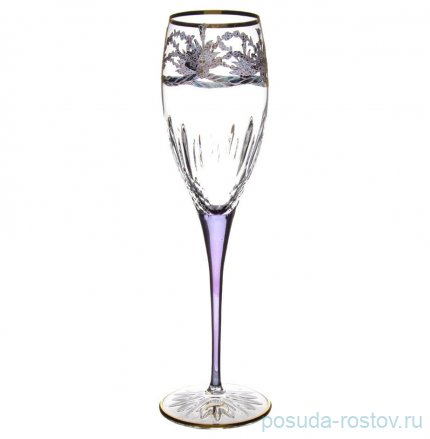 Бокалы для шампанского 280 мл 6 шт &quot;Timon /Violet /Gold&quot; / 284827