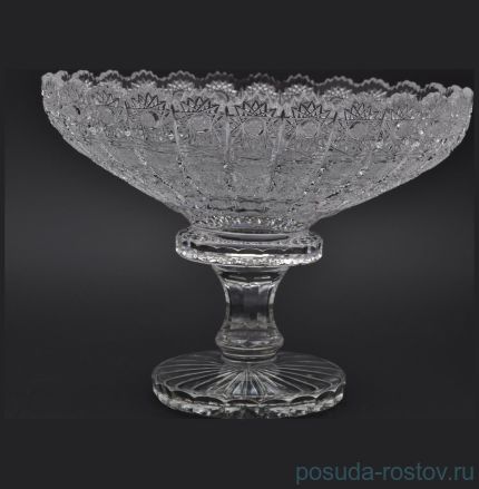 Ваза для фруктов 30 см н/н &quot;Glasspo /Хрусталь резной&quot; / 017778