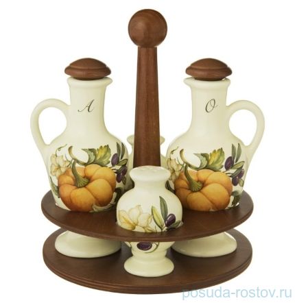 Набор для специй 5 предметов h=25 см &quot;Artigianato ceramico /Тыква&quot; / 149427