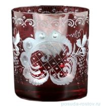Стаканы для виски 280 мл 6 шт &quot;Красные с рисунком&quot; / 055964