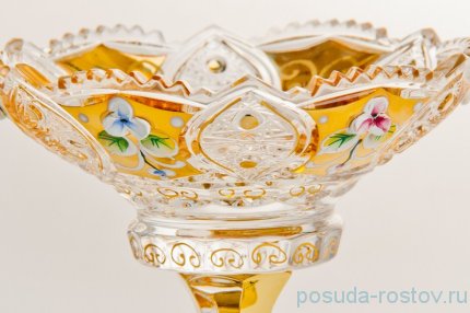 Вазочка 13 см н/н &quot;Хрусталь с золотом&quot; / 043935
