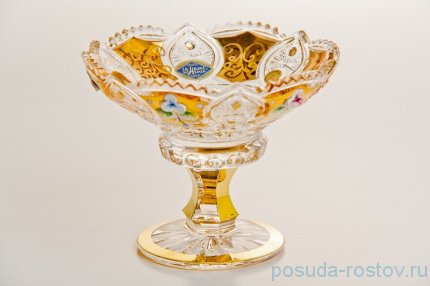Вазочка 13 см н/н &quot;Хрусталь с золотом&quot; / 043935