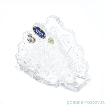 Салфетница 14 см &quot;S.Crystal /Хрусталь резной&quot; / 060341