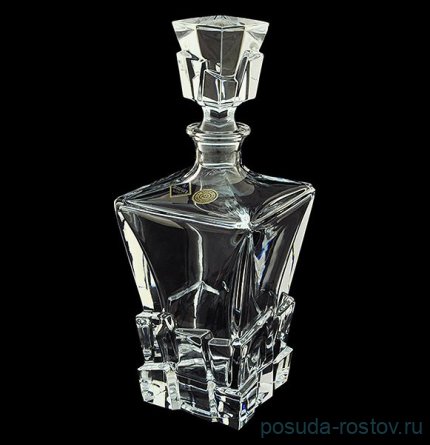 Графин для виски 900 мл &quot;Crack /Без декора&quot; хрусталь Йиглава / 030094