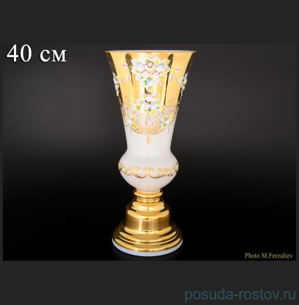 Ваза для цветов 40 см &quot;Лепка белая&quot; / 065024