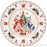 Тарелка 21 см &quot;С Новым годом! /Дед Мороз и Снегурочка&quot; / 254412