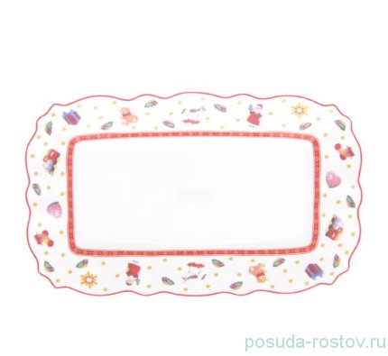 Блюдо 25 х 15,5 см овальное &quot;Christmas world /Toys red&quot; / 273729