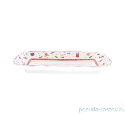 Блюдо 25 х 15,5 см овальное &quot;Christmas world /Toys red&quot; / 273729