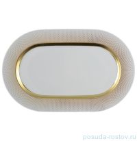 Блюдо 36 см овальное &quot;Констанц /Rio white gold&quot; / 098782