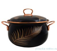 Кастрюля 20 см с крышкой &quot;Пачи /Элит класс&quot; черная / 200839