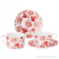 Набор чайных пар 200 мл 2 шт &quot;Roses&quot; / 332604