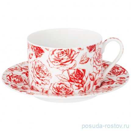 Набор чайных пар 200 мл 2 шт &quot;Roses&quot; / 332604