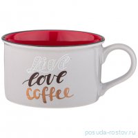 Кружка 220 мл &quot;Позитив /Live love coffee&quot; / 335173