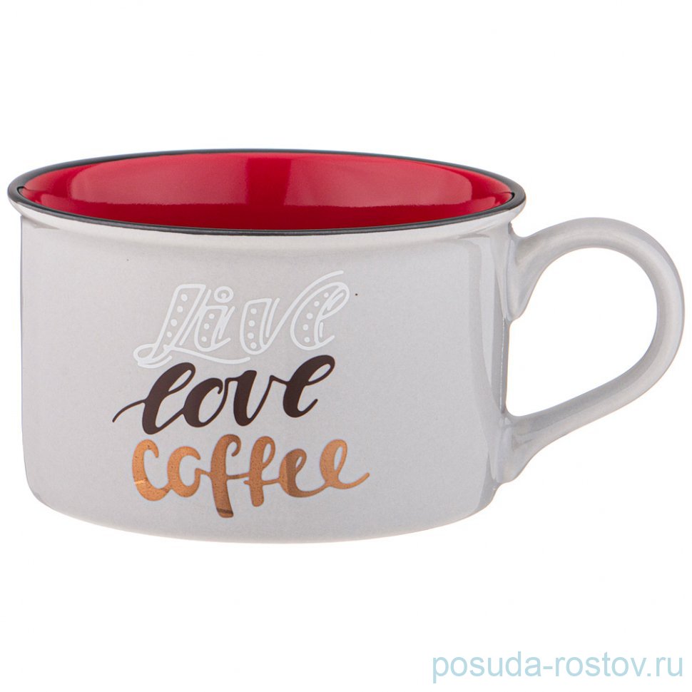 Кружка 220 мл "Позитив /Live love coffee" / 335173