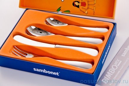 Столовые приборы 4 предмета &quot;Sambonet /Bimbo mix&quot;  / 040235