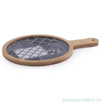 Блюдо сервировочное круглое с ручкой / 269499
