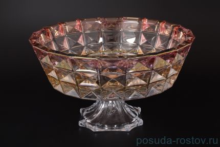 Ваза для фруктов 32 см н/н &quot;Диаманд /янтарно-красная&quot; R-G / 124687