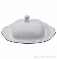 Маслёнка &quot;Рококо /Платиновый узор&quot; / 245442