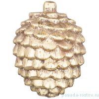 Фигурка 9,5 х 12,5 х 9 см &quot;Шишка&quot; /золото / 270466
