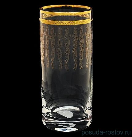 Стаканы для воды 300 мл 6 шт &quot;Широкое сусальное золочение&quot; / 062090